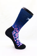 Blue Leopard Running Socks