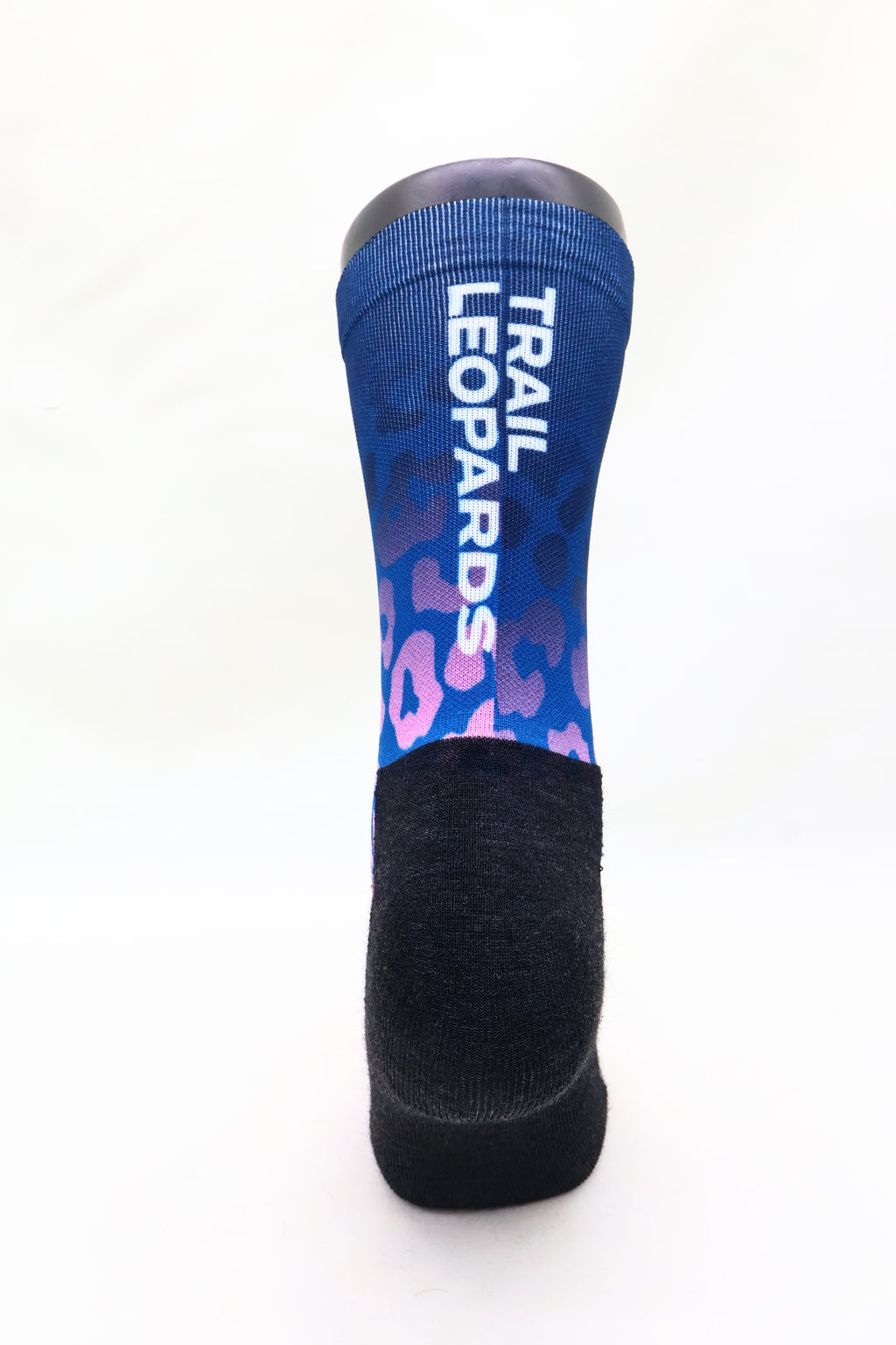 Blue Leopard Running Socks