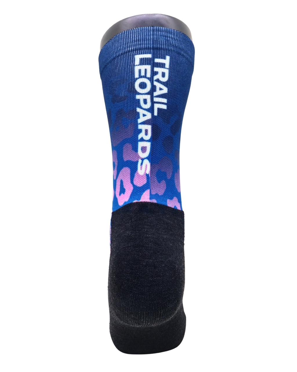 Blue Leopard Running Socks