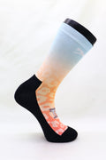 Sunset Leopard Running Socks