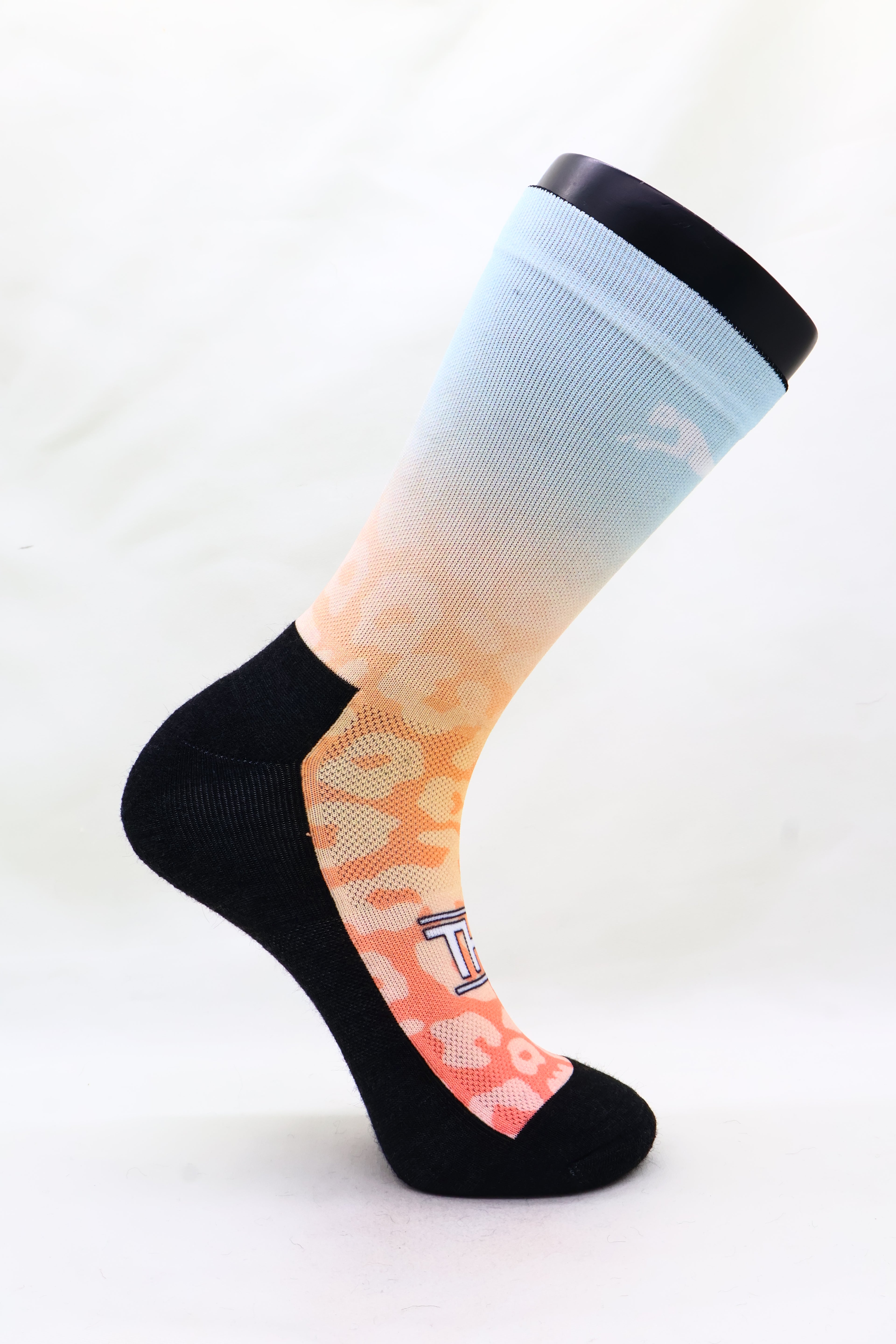 Sunset Leopard Running Socks